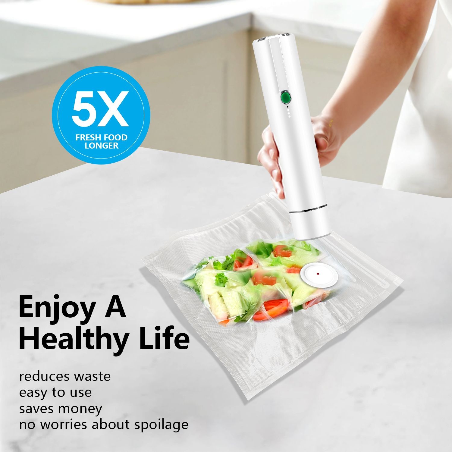 Vixino Vacuum Seal Bags 4-Size Variety Pack (40 bags total)